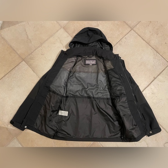 Eddie Bauer, Men's Chopper 2.0 Waterproof Rain / Wind / Ski Jacket, Black, Small - Picture 5 of 12